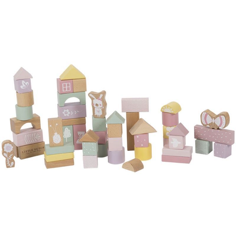 Blocs de construction Adventure pink (50 pièces) Little Dutch