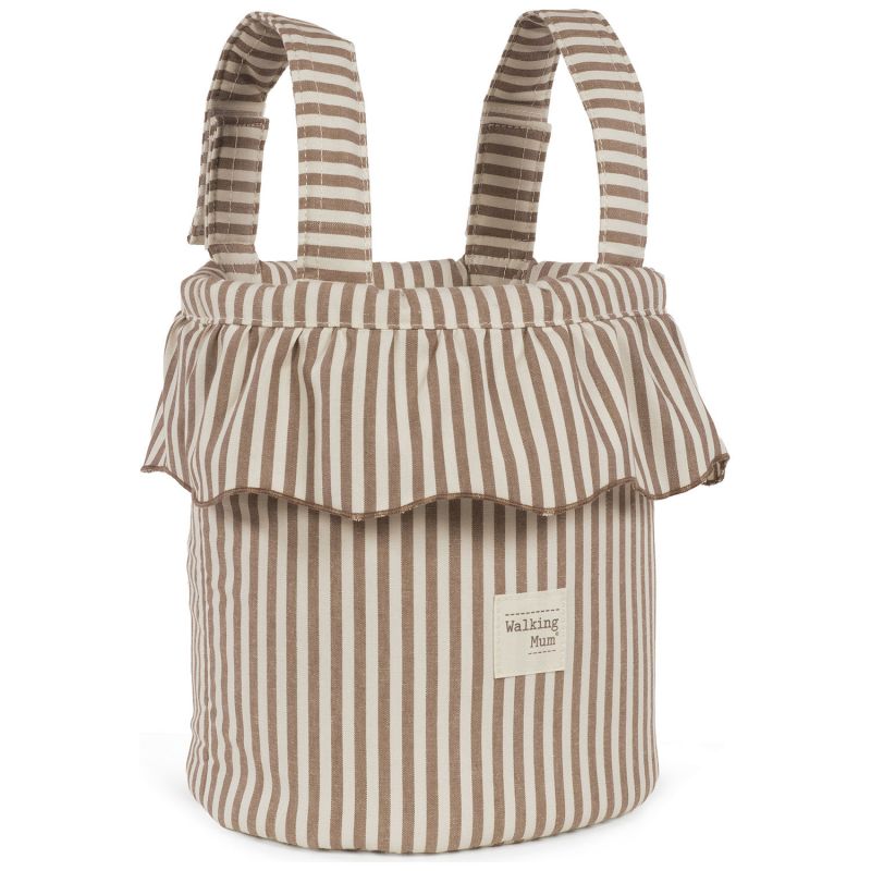Sac Bucket Praliné Rayures Moka Walking Mum Produit 3