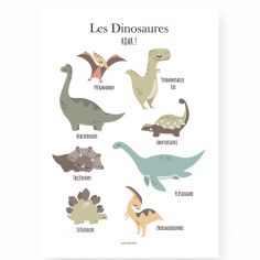 Affiche A3 Les dinosaures
