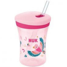 Gobelet à paille Action Cup rose (230 ml)  par NUK