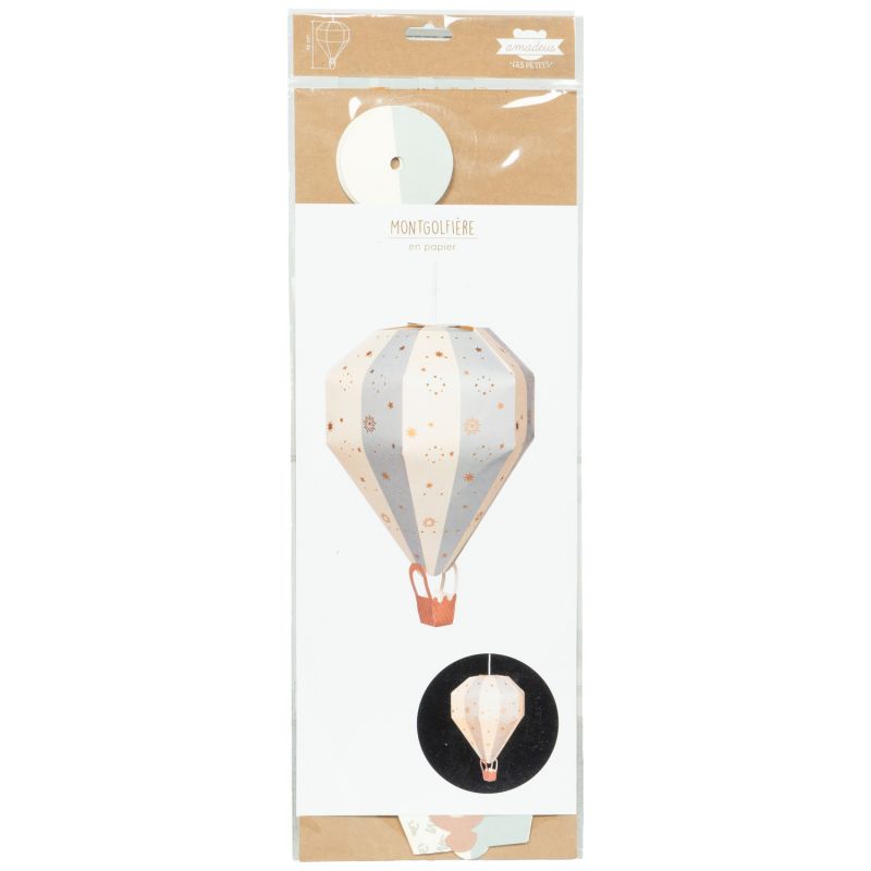 Décoration à suspendre montgolfière cirque (grand modèle) Amadeus Les Petits Packaging 4