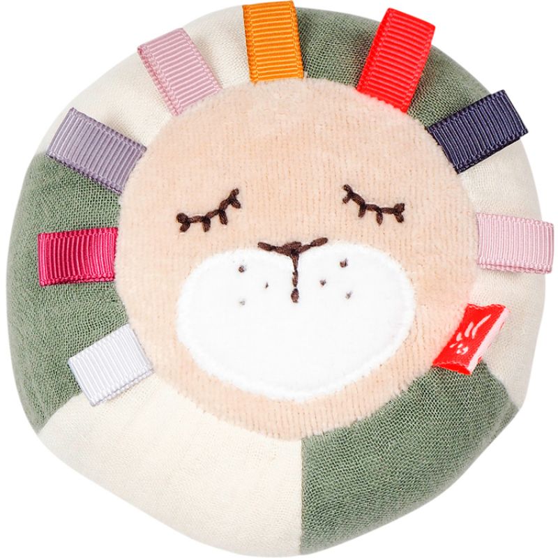 Balle d'activités Lion en coton bio Kikadu