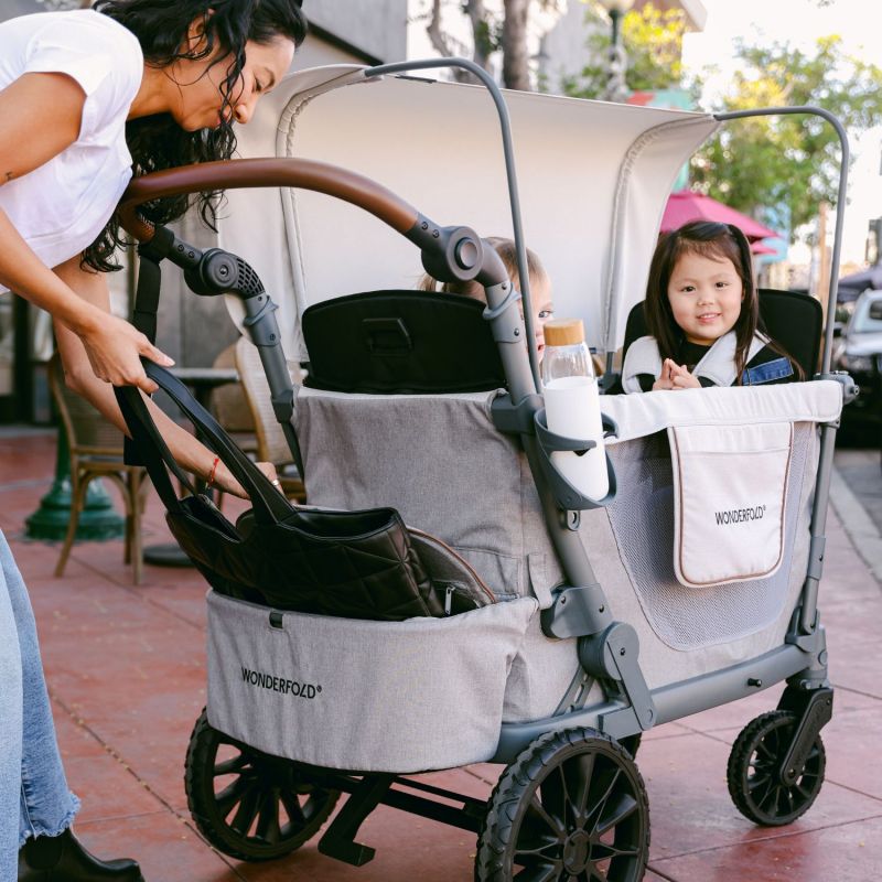Chariot de transport enfant L2 Gray (2 places) Wonderfold Ambiance 8