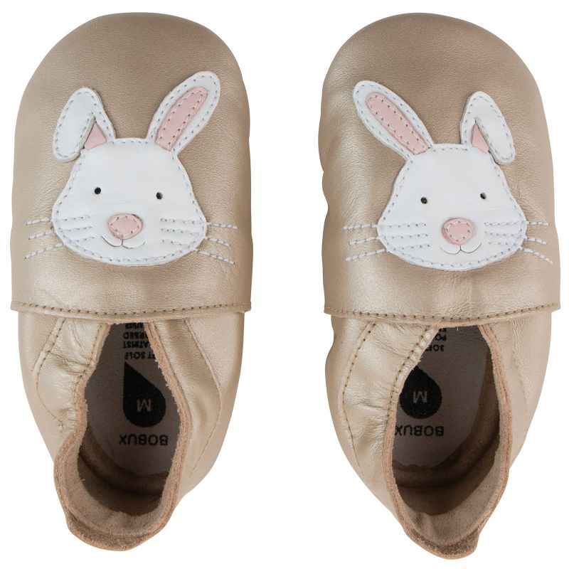 Chaussons bébé en cuir Soft soles rabbit gold (15-27 mois) Bobux