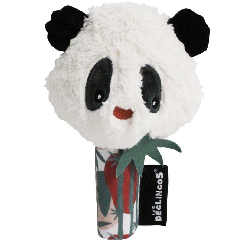 Hochet miroir Rototos le panda (18,5 cm) Les Déglingos