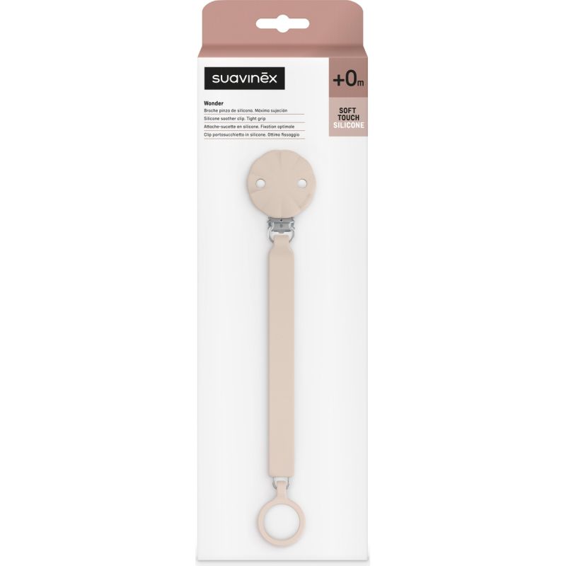 Attache sucette en silicone Wonder Mauve Chalk - Reconditionné Suavinex Produit 4