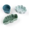 Lot de 3 moules en silicone Happy clouds Bleu Done by Deer Produit 3