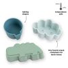 Lot de 3 moules en silicone Happy clouds Bleu Done by Deer Produit 5