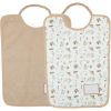 Lot de 2 bavoirs maternelle Wonderfull  par Trois Kilos Sept