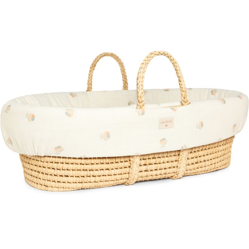 Habillage de couffin rembourré fleur Blossom Nobodinoz