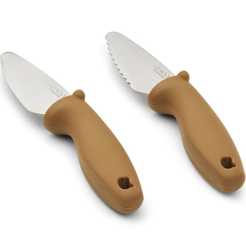 Lot de 2 couteaux Perry Golden caramel Liewood