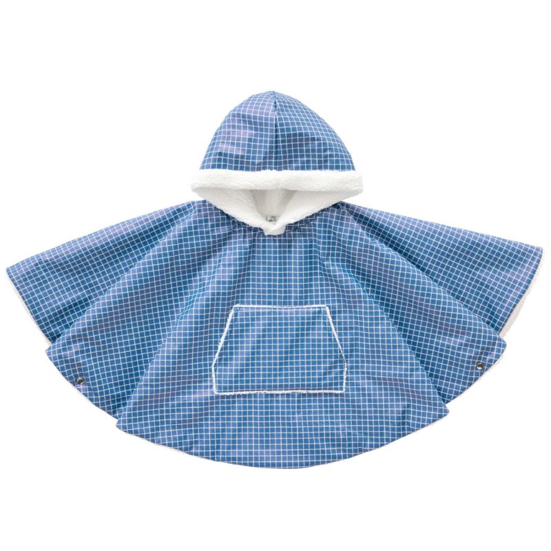 Ciré bébé carreaux bleu et sherpa blanc BB & Co Produit 1