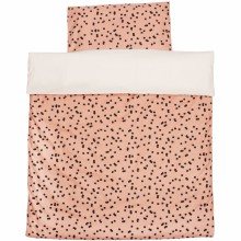 Housse de couette + taie d'oreiller pour berceau Squares (80 x 80 cm)  par Trixie