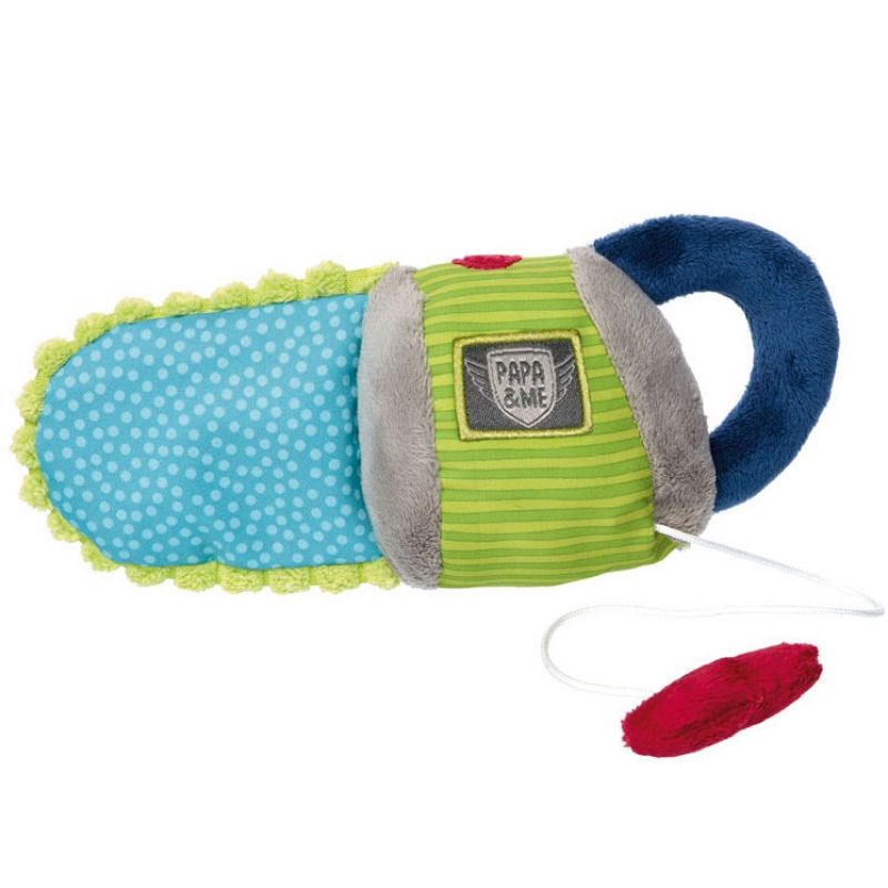 Peluche hochet vibrant tronçonneuse Papa & me (21 cm) Sigikid