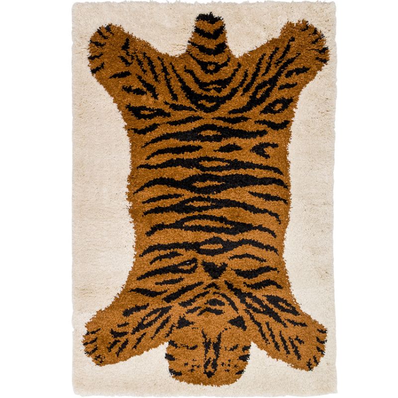 Tapis rectangulaire Shaggy Tigre (80 x 150 cm) AFKliving