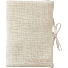 Protège carnet de santé gaze de coton Mousse de lait - BB & Co