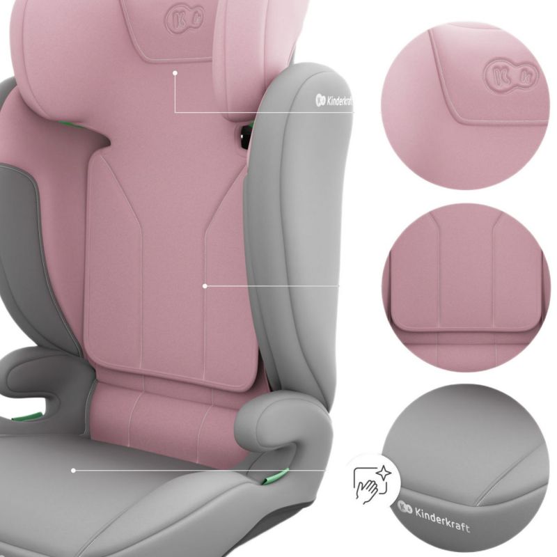 Siège auto évolutif I-Spark 2 Plus i-Size Pink (groupe 2-3) Kinderkraft Produit 4