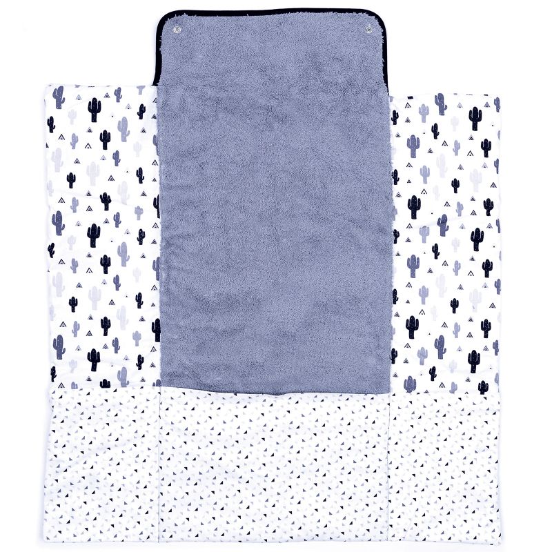 Tapis à langer nomade Cactus noir et blanc (60 x 70 cm) BB & Co