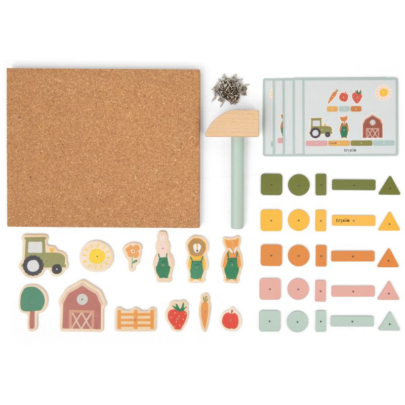 Jeu de clous en bois Ferme Trixie Produit 3