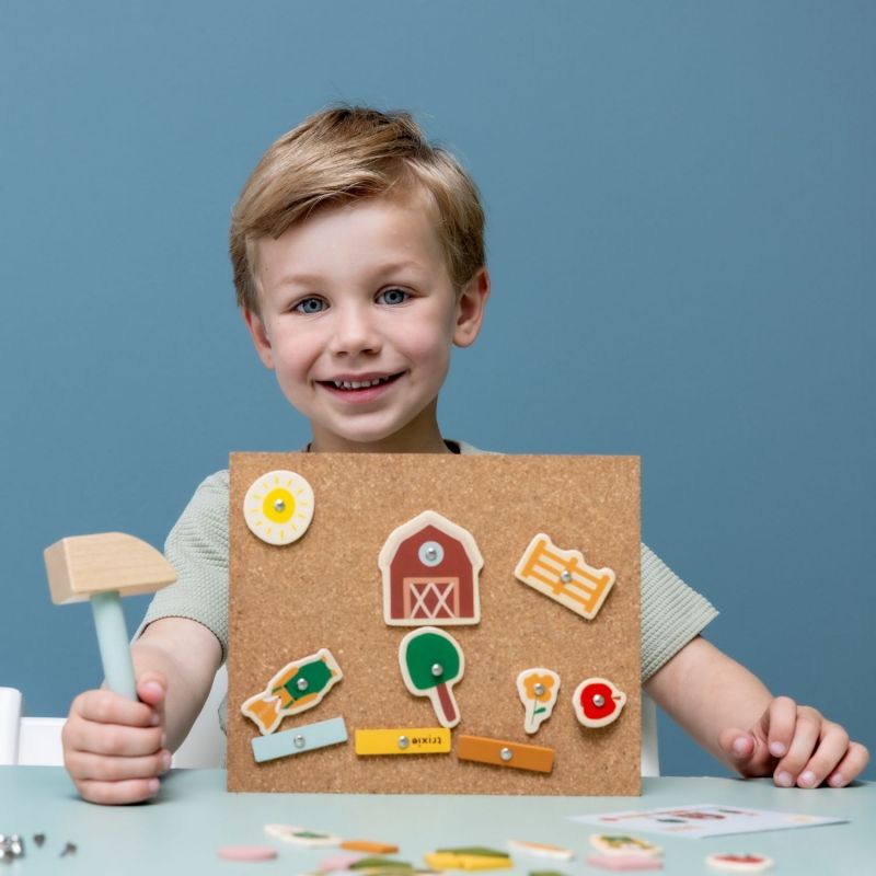 Jeu de clous en bois Ferme Trixie Ambiance 4