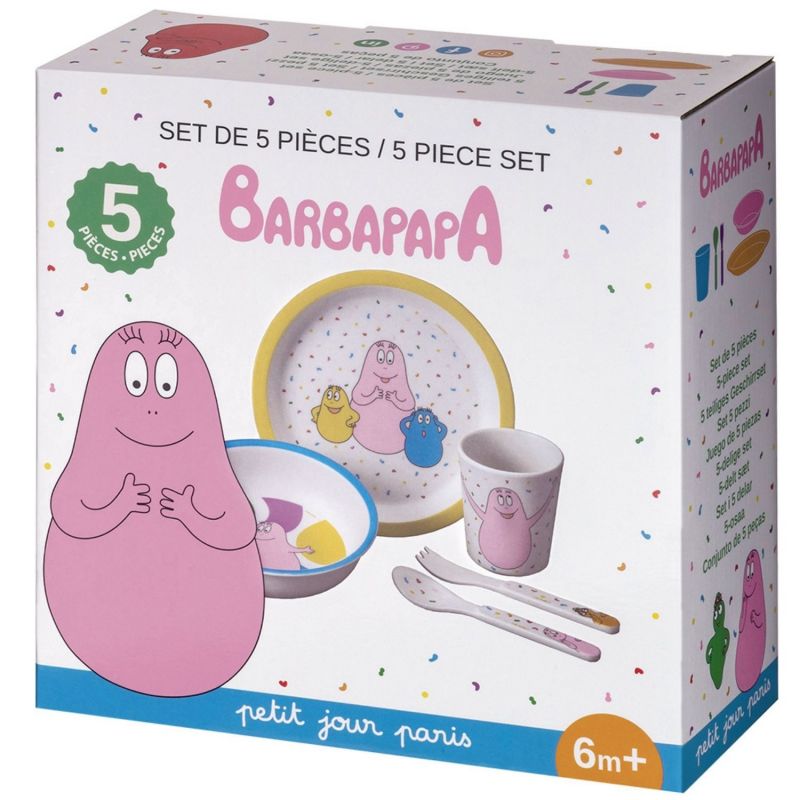 Coffret repas Barbapapa (5 pièces) Petit Jour Paris Packaging 3