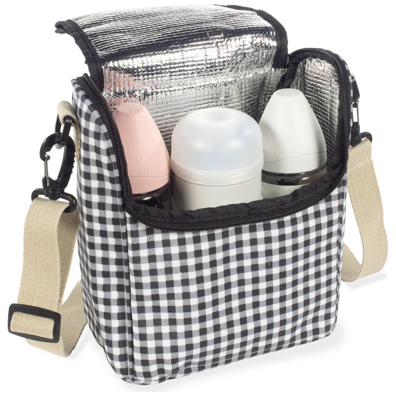Sac isotherme Biberons I Love Vichy Noir (4,3428 L) Walking Mum Produit 4