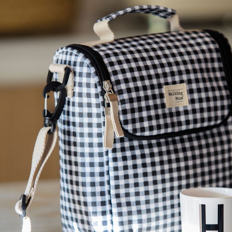 Sac isotherme Biberons I Love Vichy Noir (4,3428 L) Walking Mum Ambiance 8