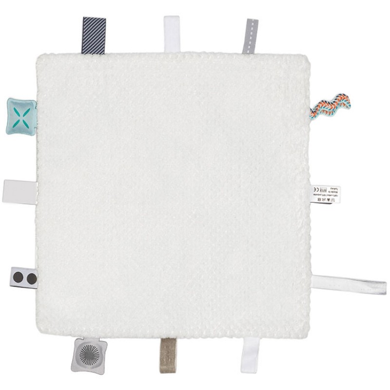 Doudou étiquettes Sweet Dreaming blanc Snoozebaby