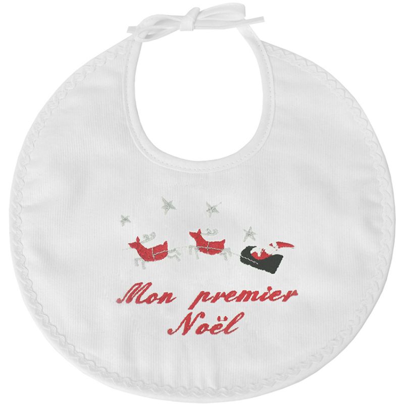 Bavoir de naissance Mon premier Noël Père Noël (personnalisable) ANVIE