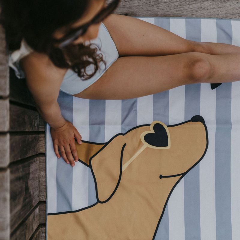 Serviette de plage Minus Chiot (70x140 cm) Zakuw Ambiance 3