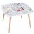Variation Blanc du produit Table à colorier Coloritable modèle Savane de la marque DBKids