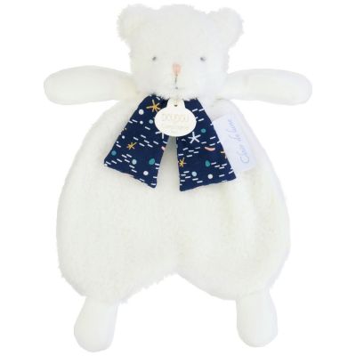 Doudou plat ours luminescent Clair de Lune (26 cm)