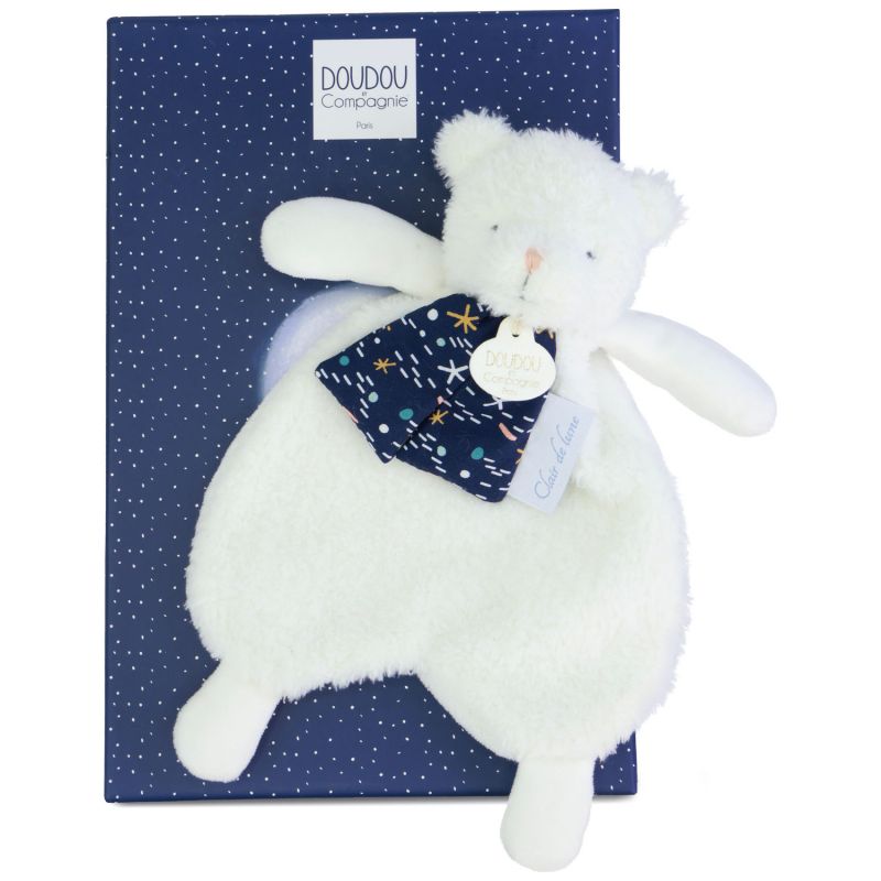 Doudou plat ours luminescent Clair de Lune (26 cm) Doudou et Compagnie Packaging 3