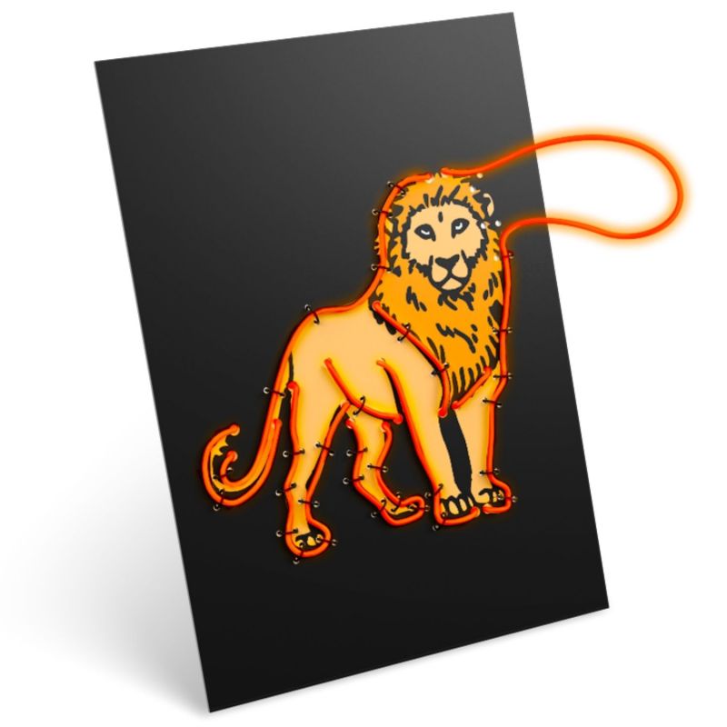 Kit création déco murale lumineuse KIDYNEON Animaux KIDYWOLF Produit 1