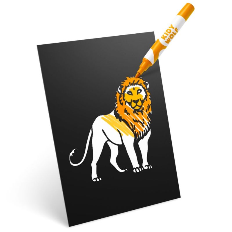 Kit création déco murale lumineuse KIDYNEON Animaux KIDYWOLF Produit 3