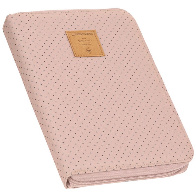 Protège carnet de santé Casual pois roses Lässig