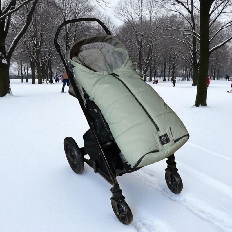 Chancelière thermique SANDY vert sauge et gris pour poussette Kaiser Ambiance 2