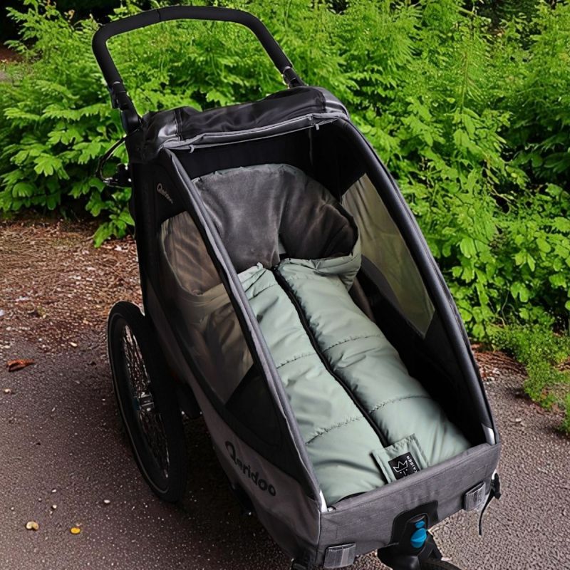 Chancelière thermique SANDY vert sauge et gris pour poussette Kaiser Ambiance 3