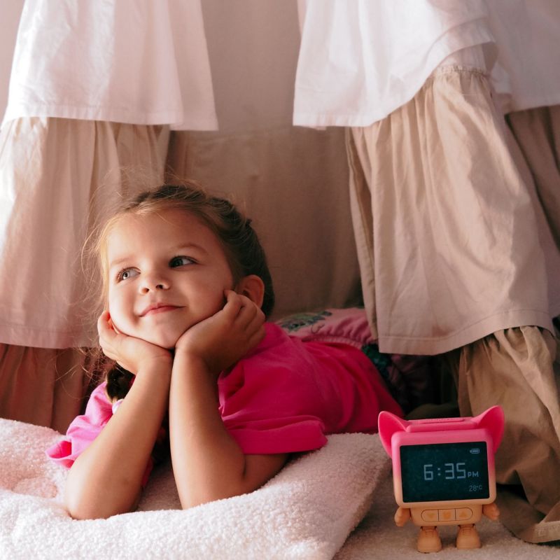 Réveil Dancing Clock Pink MOB Ambiance 2