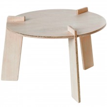 Petite table en bois pour poupée (17 cm de diamètre)  par Franck & Fischer 