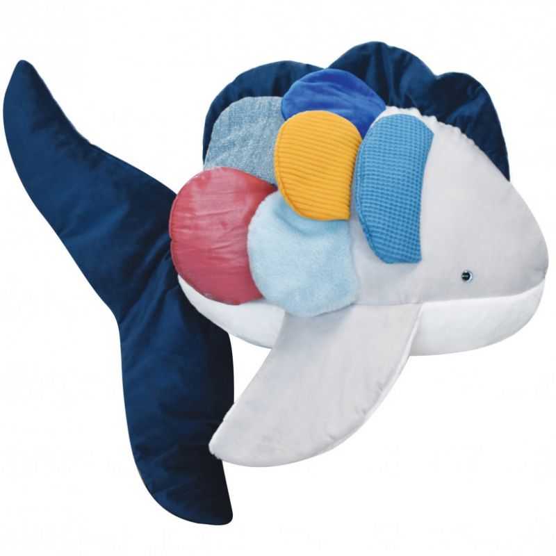 Peluche poisson arc-en-ciel Trésors Marins (40 cm) Histoire d'Ours