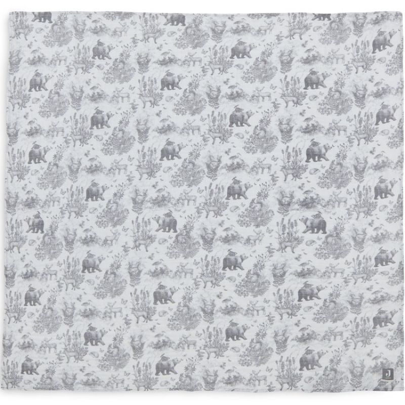 Maxi lange en coton Pimpelmees Forest Animals (115 x 115 cm) Jollein
