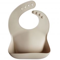Bavoir à poche en silicone Shifting Sand - Mushie
