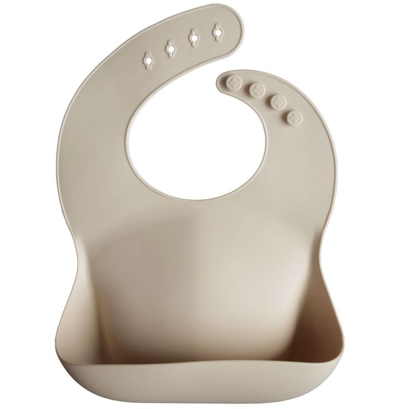 Bavoir à poche en silicone Shifting Sand Mushie Produit 1