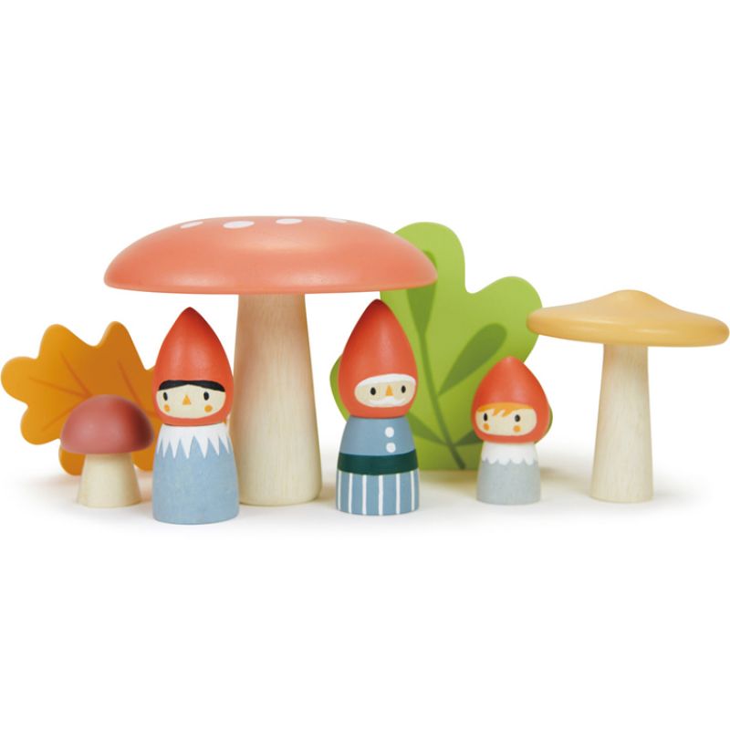 Famille de gnomes et forêt en bois Tender Leaf Produit 1 grande taille