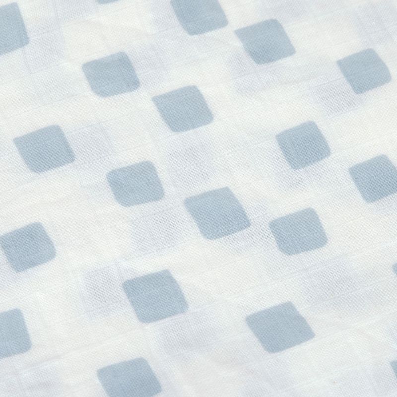 Lot de 3 langes en mousseline GOTS Happy Fruits bleu (85x85 cm) Lässig Produit 5