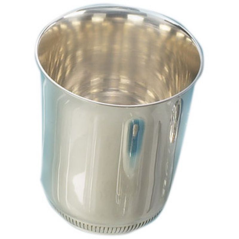 Timbale évasé godrons (Métal argenté) Aubry-Cadoret