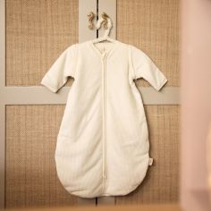 Gigoteuse à manches amovibles Rib Ivory (0-3 mois)