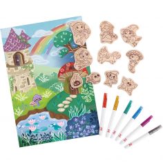 Aimants féeriques à colorier - Hape