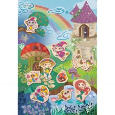 Aimants féeriques à colorier